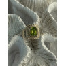 925 Sterling Silver Peridot Ring Size 6