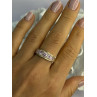 925 Sterling Silver Pink CZ Ring Size 9