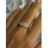 925 Sterling Silver Pink CZ Ring Size 9