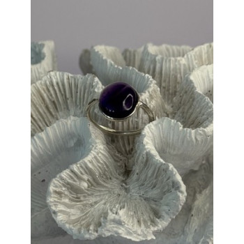 Vintage 925 Sterling Silver Amethyst Ring Size 7