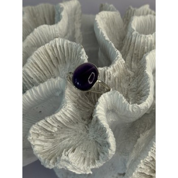 Vintage 925 Sterling Silver Amethyst Ring Size 7