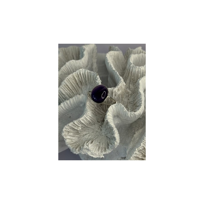 Vintage 925 Sterling Silver Amethyst Ring Size 7