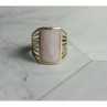 925 Sterling Silver Pink Mother OF Pearl Ring Size 8