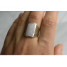 925 STERLING SILVER PINK MOTHER OF PEARL RING SIZE 8