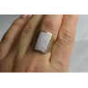 925 STERLING SILVER PINK MOTHER OF PEARL RING SIZE 8