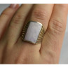 925 Sterling Silver Pink Mother OF Pearl Ring Size 8