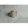 925 STERLING SILVER PINK MOTHER OF PEARL RING SIZE 8