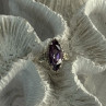 Kabana 925 Sterling Silver Amethyst Ring Size 5