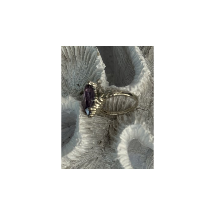 Kabana 925 Sterling Silver Amethyst Ring Size 5