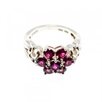 925 Sterling Silver Pink Spinel 