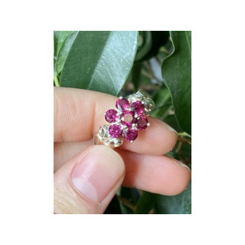925 Sterling Silver Pink Spinel 