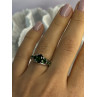 Classy 925 Sterling Silver Emerald Ring Size 7