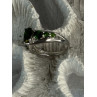 Classy 925 Sterling Silver Emerald Ring Size 7