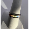 925 Sterling Silver Inlaid Rainbow Gemstone Ring Size 8