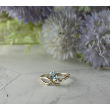 Vintage 925 Sterling Silver Blue Spinel Ring Size 8