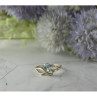 Vintage 925 Sterling Silver Blue Spinel Ring Size 8