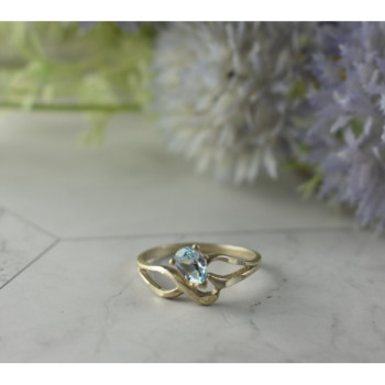 Vintage 925 Sterling Silver Blue Spinel Ring Size 8