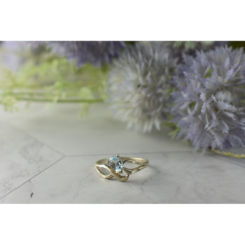 Vintage 925 Sterling Silver Blue Spinel Ring Size 8