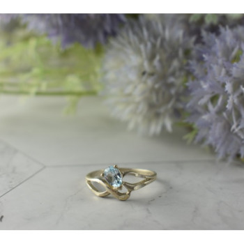 Vintage 925 Sterling Silver Blue Spinel Ring Size 8