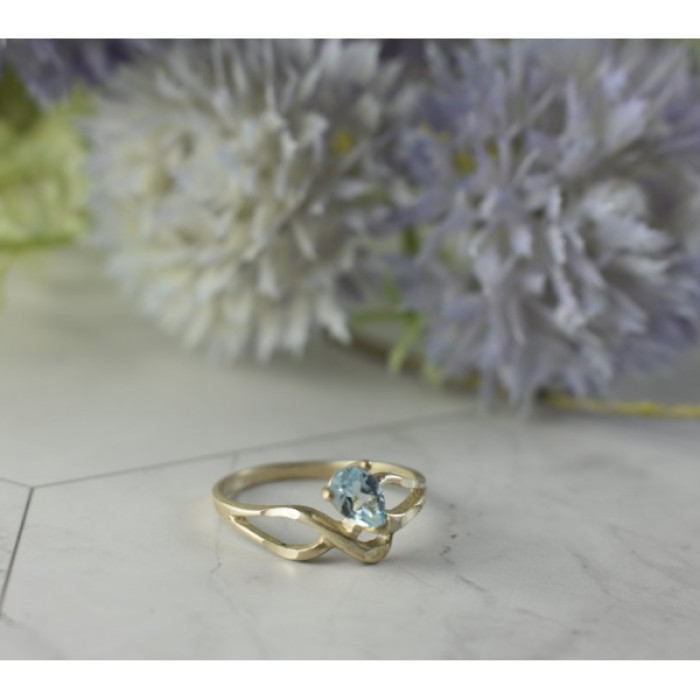 Vintage 925 Sterling Silver Blue Spinel Ring Size 8