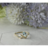 Vintage 925 Sterling Silver Blue Spinel Ring Size 8