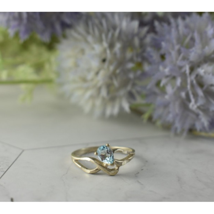 Vintage 925 Sterling Silver Blue Spinel Ring Size 8
