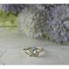 Vintage 925 Sterling Silver Blue Spinel Ring Size 8