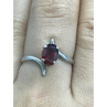 925 Sterling Silver Garnet Ring Size 8