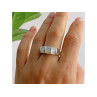 925 Sterling Silver Mother Of Pearl Ring Size 9