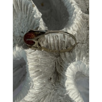 925 Sterling Silver Goldstone Ring Size 7
