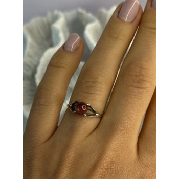 925 Sterling Silver Goldstone Ring Size 7