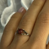 925 Sterling Silver Goldstone Ring Size 7