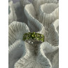 925 Sterling Silver Peridot Ring Size 8