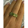 925 Sterling Silver Peridot Ring Size 8