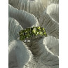 925 Sterling Silver Peridot Ring Size 8