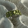 925 Sterling Silver Peridot Ring Size 8