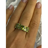 925 Sterling Silver Peridot Ring Size 8