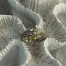 925 Sterling Silver Peridot, Amethyst & Topaz Ring Size 8