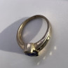925 Sterling Silver Sapphire & Marcasite Ring Size 6.5
