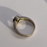 925 Sterling Silver Sapphire & Marcasite Ring Size 6.5