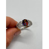 925 Sterling Silver Mystic Topaz & Goshenite Ring Size 9