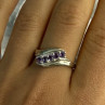 Elegant 925 Sterling Silver Amethyst Ring Size 9.5