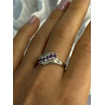 Elegant 925 Sterling Silver Amethyst Ring Size 9.5