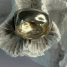 925 Sterling Silver Onyx Abalone Marcasite Ring Size 8