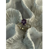 925 Sterling Silver Amethyst Ring Size 6.5