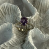 925 Sterling Silver Amethyst Ring Size 6.5
