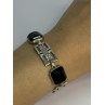 Vintage 925 Sterling Silver Onyx Bracelet Length 7 Inch