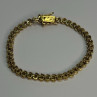 925 Sterling Silver Gold Plated CZ Bracelet Length 7 Inch