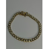 925 Sterling Silver Gold Plated CZ Bracelet Length 7 Inch