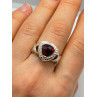 925 Sterling Silver Gold Plated Spinel Ring Size 7